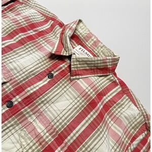 Filson Feather Cloth Shirt Red Fall Plaid Western Cowboy‎ Mens Size Small